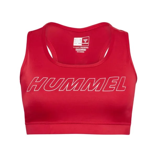 Hmlte Curvy Sports Bra Plus женский спортивный бюстгальтер для тренировок с технологией Beecool HUMMEL, цвет rot