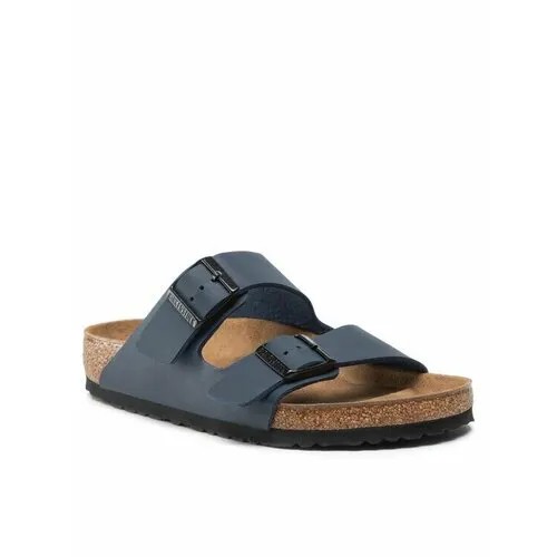 Шлепанцы Birkenstock, искусственная кожа, размер 46, синий