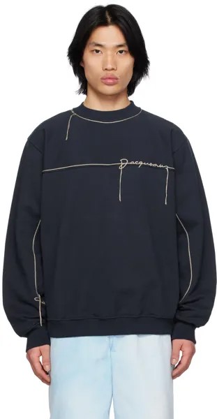 Темно-синий Толстовка Le Raphia 'Le Sweatshirt Fio' Jacquemus