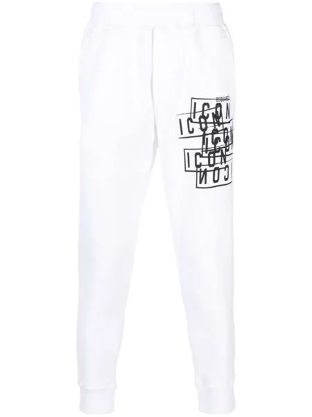 Спортивные брюки с принтом Icon Dsquared2, белый