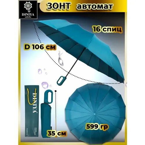 Зонт Diniya, изумрудный
