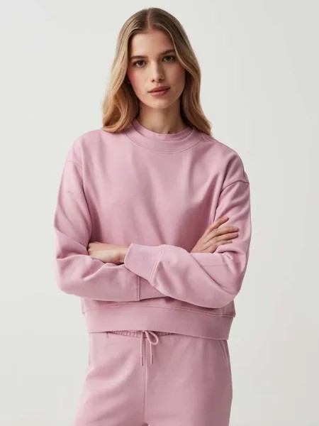 Толстовка Essential со спущенным плечом Ovs, цвет cyclamen pink