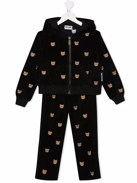Moschino Kids спортивный костюм с принтом Teddy Bear