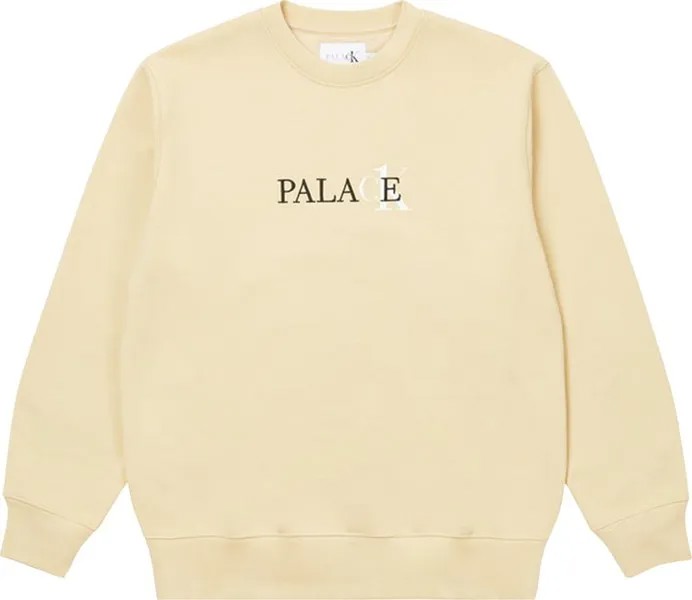 Толстовка Palace x Calvin Klein Crew 'Wheat', кремовый