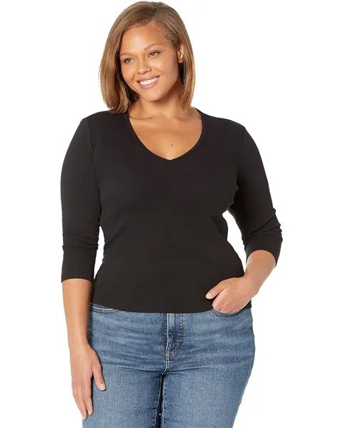 Топ Michael Stars Adele Long Sleeve, черный