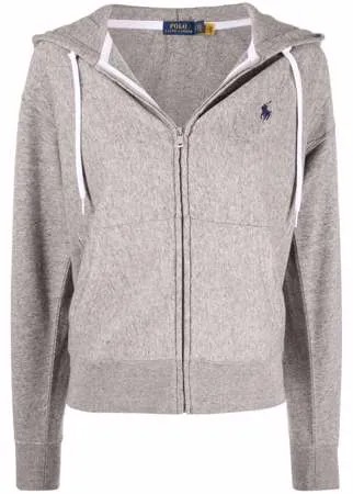 Polo Ralph Lauren худи на молнии с вышитым логотипом