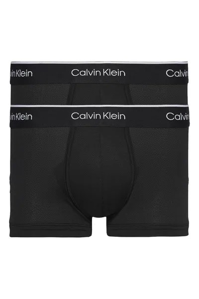 Боксеры с заниженной талией – 2 пары Calvin Klein, черный
