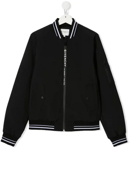 Givenchy Kids куртка с контрастными полосками