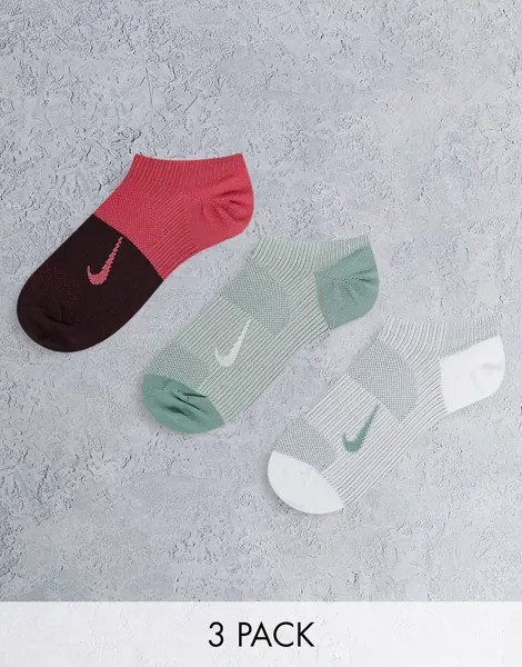 Набор из 3 пар легких носков Nike Training Everyday-Разноцветный