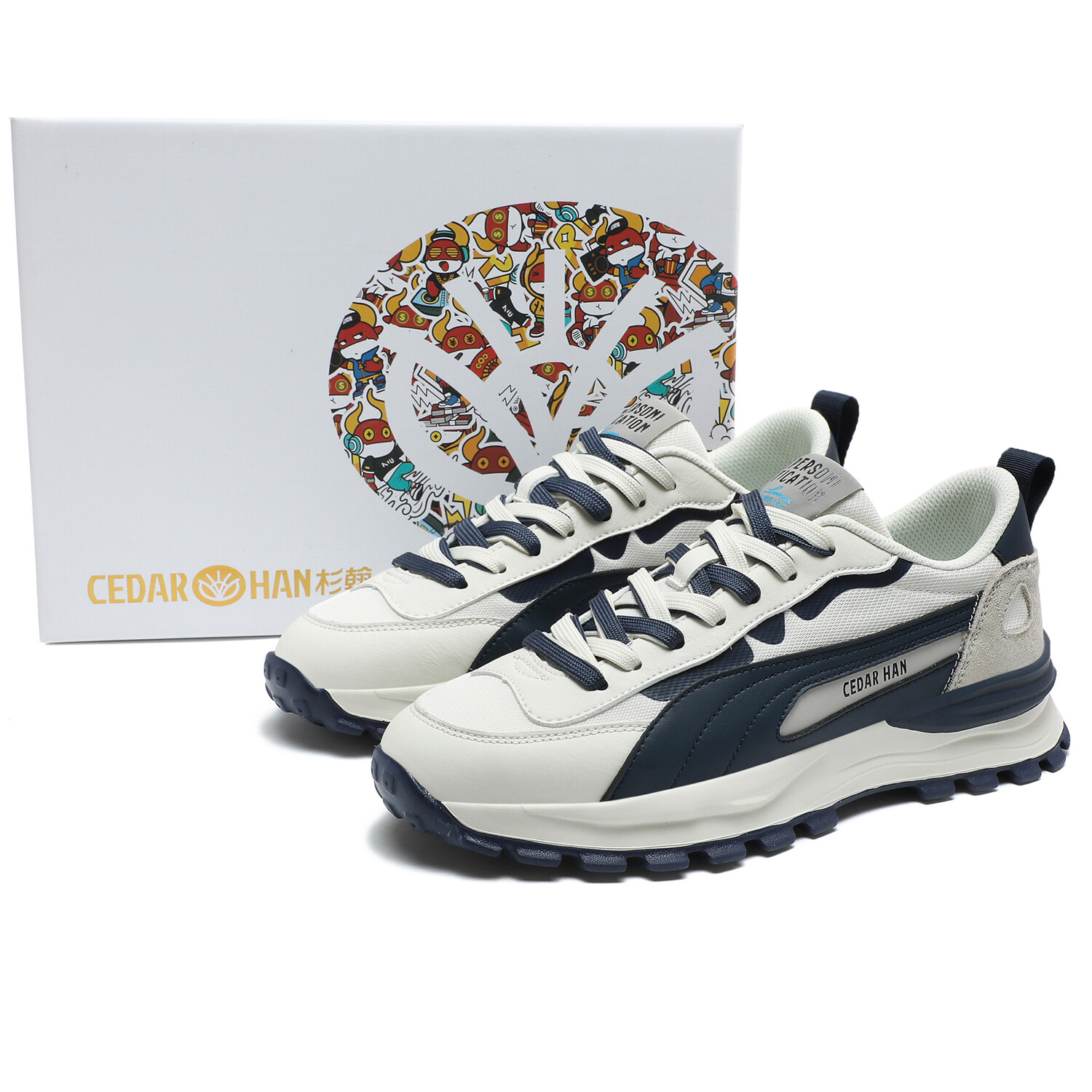 Кроссовки CEDAR HAN Lifestyle Shoes Unisex Low-top, зеленый