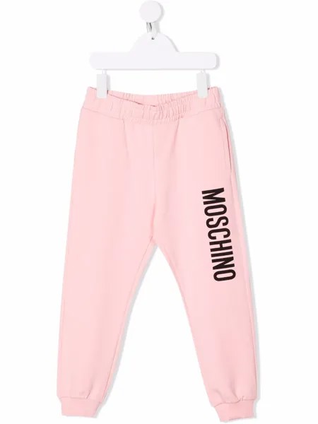 Moschino Kids спортивные брюки с логотипом