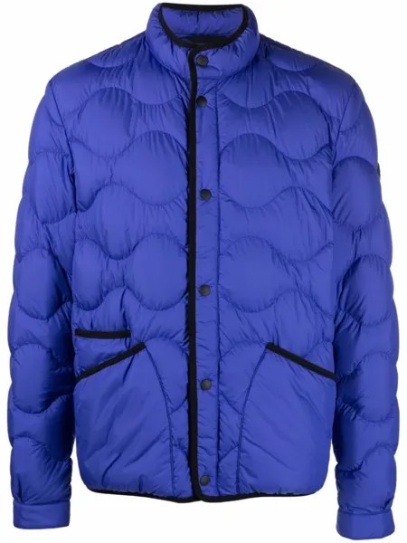 Woolrich пуховик Sierra с контрастной отделкой, синий