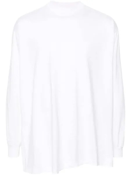 Balenciaga лонгслив с логотипом, белый