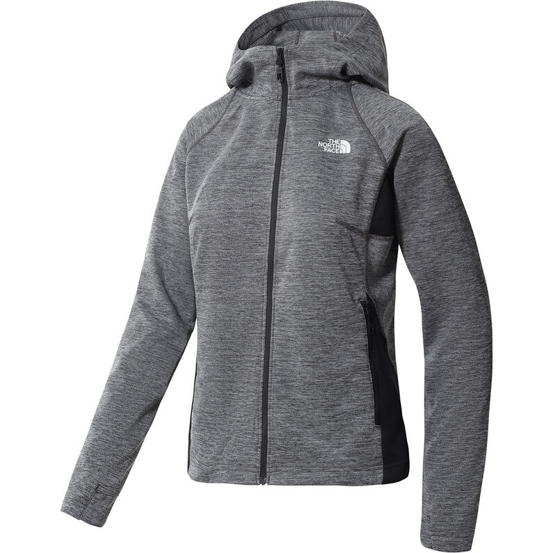 Женская куртка-худи среднего слоя AO The North Face, серый