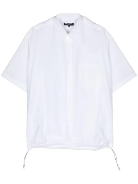 Хлопковая рубашка с кулиской по краю Comme des Garçons Homme, белый