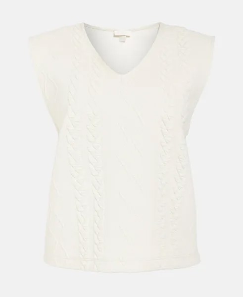 Пуловер с короткими рукавами Hanro, цвет Wool White