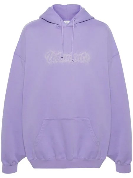 VETEMENTS худи с логотипом, фиолетовый
