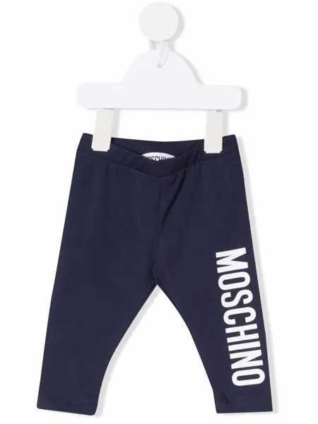 Moschino Kids легинсы с логотипом