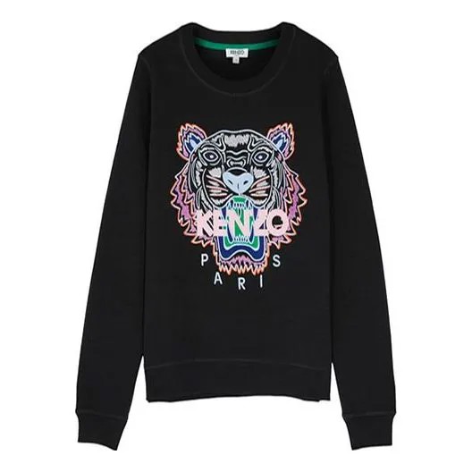 Толстовка KENZO Embroidery Printing Sweatshirt Black, черный