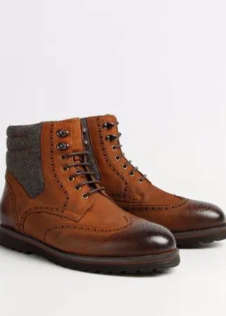 Коричневые кожаные ботинки Calipso