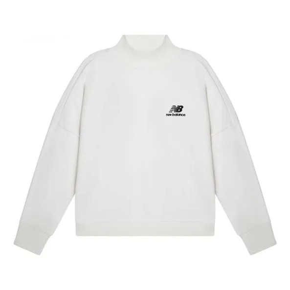 Свитер x jhi логотип напечатанный пуловер New Balance, белый