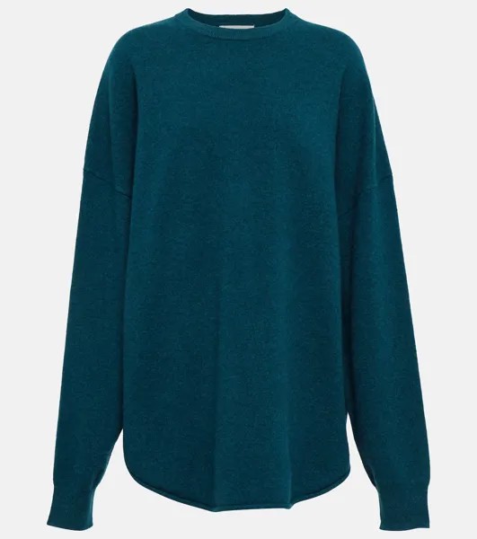 Свитер N°53 Crew Hop из смесового кашемира EXTREME CASHMERE, зеленый