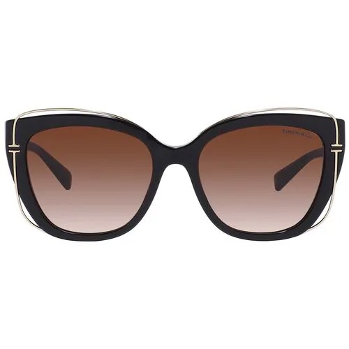 Солнцезащитные очки Tiffany, коричневый, черный