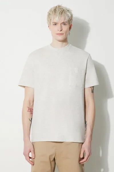 Хлопковая футболка Johnny T-Shirt A.P.C., бежевый