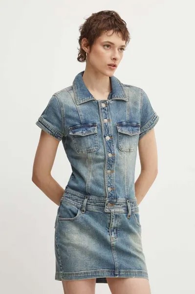 Джинсовое платье Guess Originals, синий