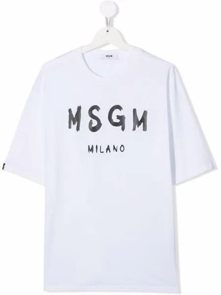 MSGM Kids футболка с логотипом