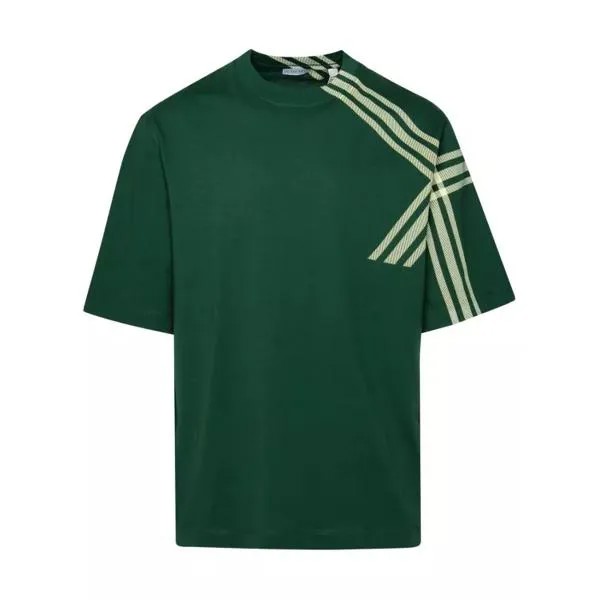 Футболка cotton t-shirt Burberry, зеленый