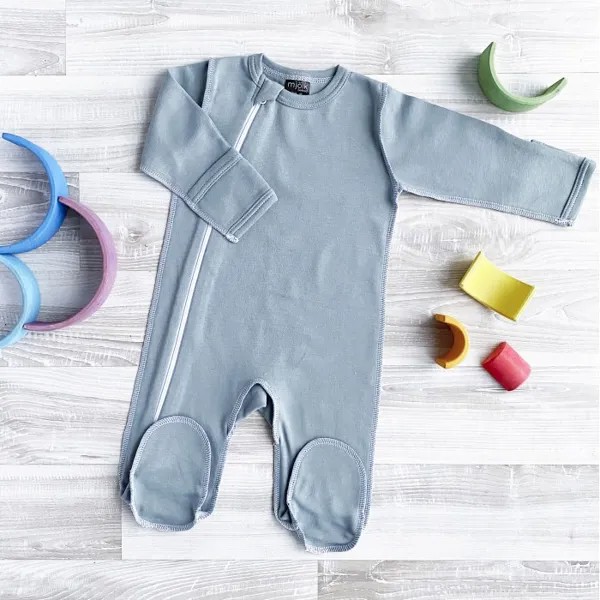 Mjolk Комбинезон швы наружу Sleep and Play Baby blue