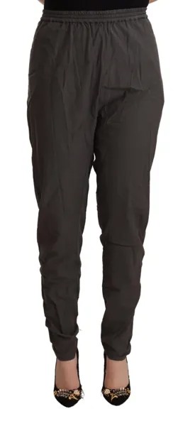 Брюки ROQUE Коричневые хлопковые спортивные штаны с высокой талией IT46/US12/XL 300 долларов США