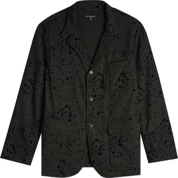 Куртка Engineered Garments Rayon Wool Flocking Splatter Print Loiter Jacket 'Charcoal', серый