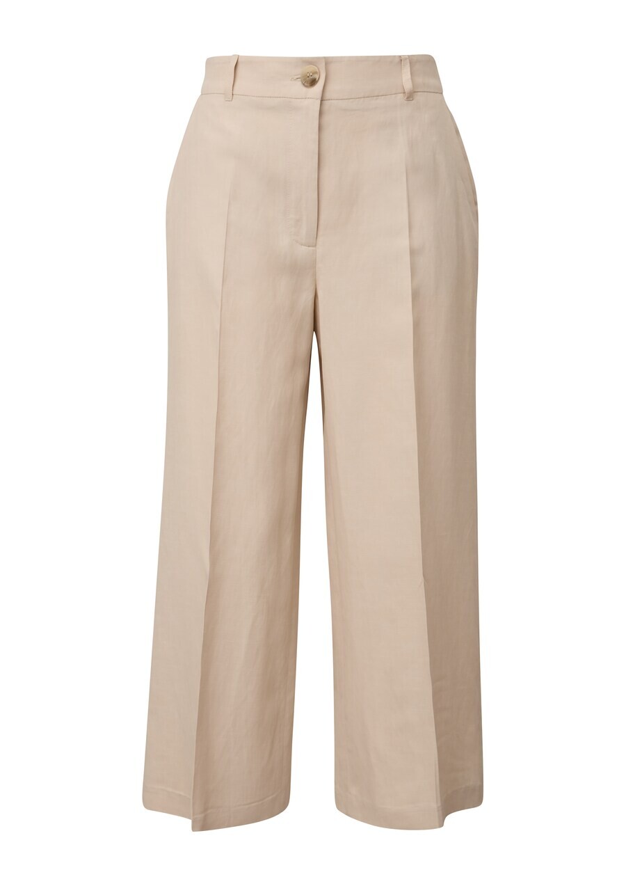 Брюки s.Oliver BLACK LABEL Wide leg Pants, бежевый
