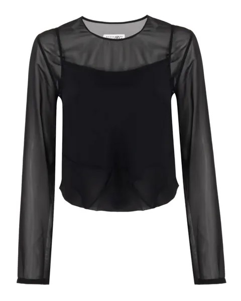 Блуза с нижним MM6 Maison Margiela
