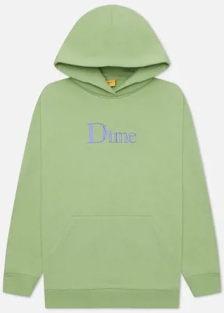 Мужская толстовка Dime Dime Classic Embroidered Hoodie, цвет зелёный, размер XL