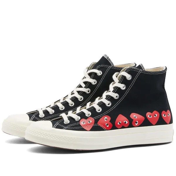 Кроссовки Comme Des Garçons Play X Converse Multi Heart High, черный