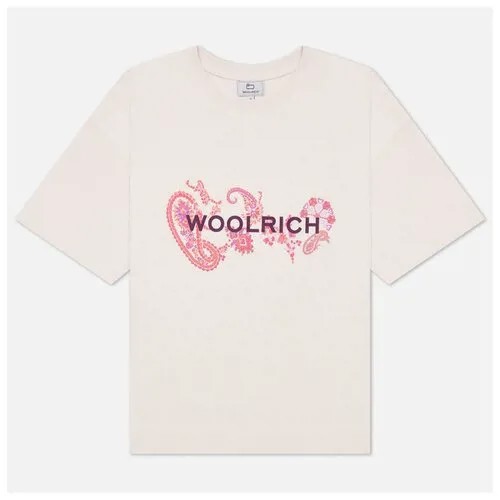 Женская футболка Woolrich Graphic бежевый, Размер M