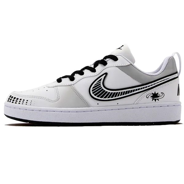 Кроссовки Nike Court Borough Skateboarding Shoes Women's Low-top White/black, черный/белый