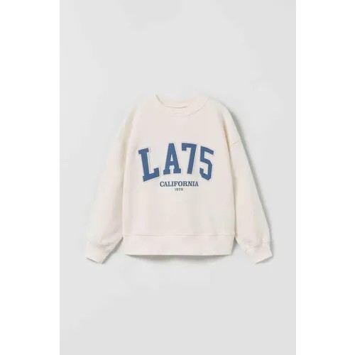 Свитшот Zara, размер 6-7 лет, бежевый