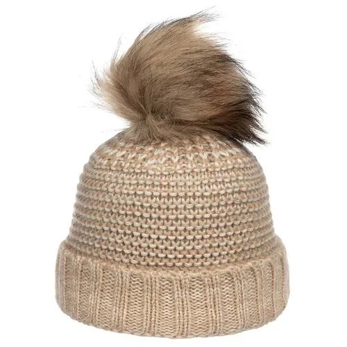 Шапка с помпоном SEEBERGER 18242-1 POMPOM BEANIE, размер ONE