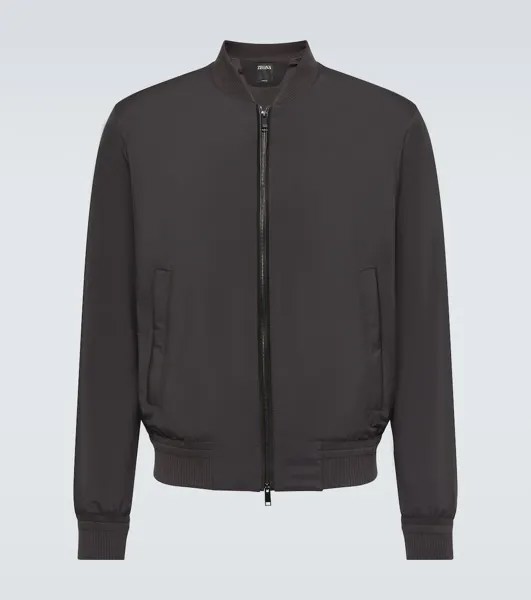Бомбер stratos Zegna, коричневый