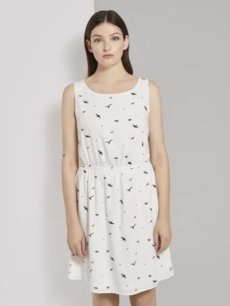 Платье женское TOM TAILOR 1020290 белое 46