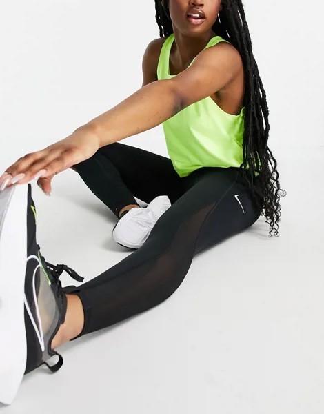 Черные леггинсы длиной 7/8 Nike Training Epic Luxe-Черный цвет
