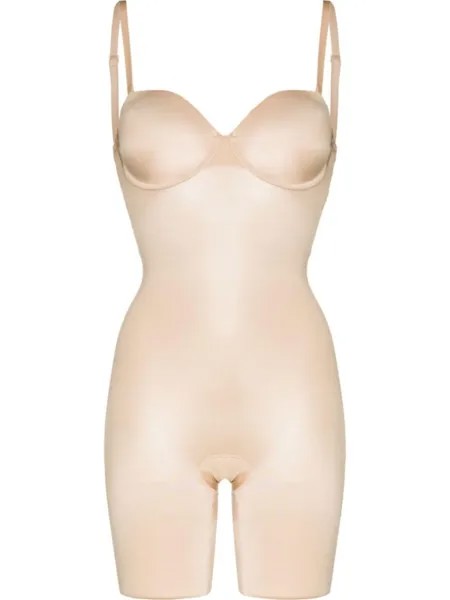 SPANX боди без бретелей, нейтральный цвет