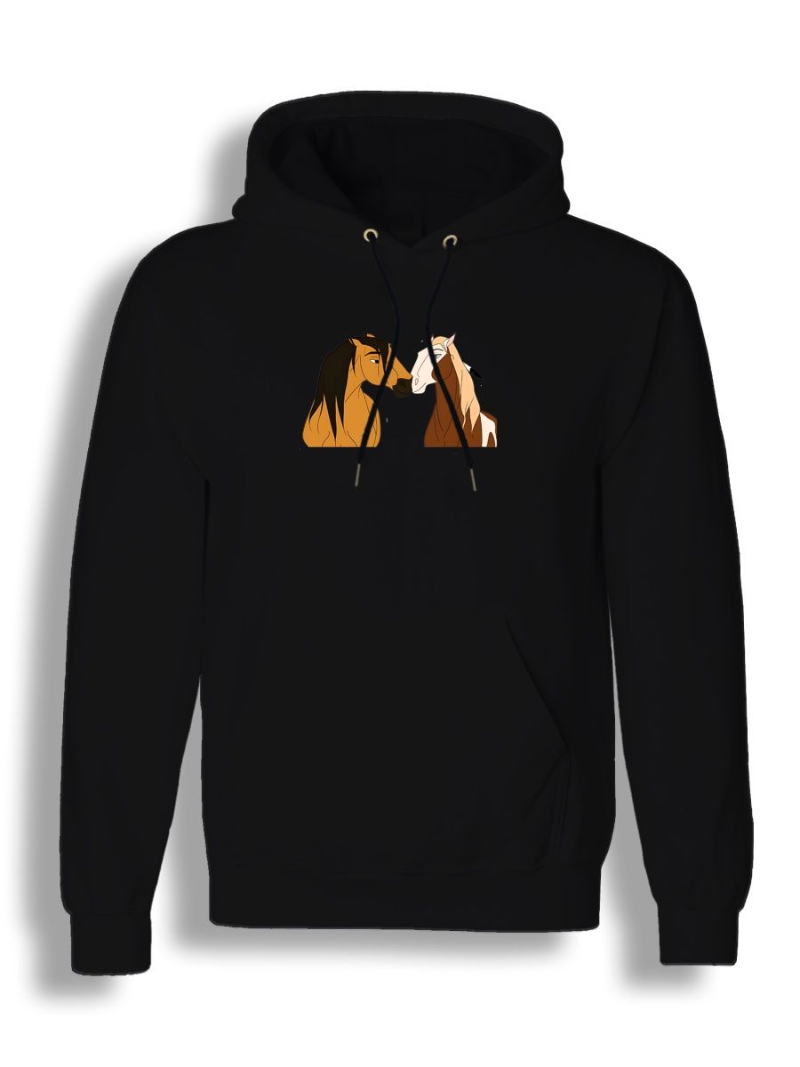 Худи унисекс СувенирShop Спирит/Душа прерий/Мультфильм 1 черное M