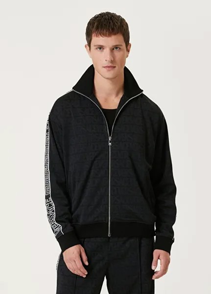 Черный свитшот с логотипом Versace
