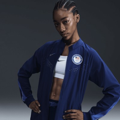 Куртка Nike Team USA, цвет Blue Void/Hyper Royal/White