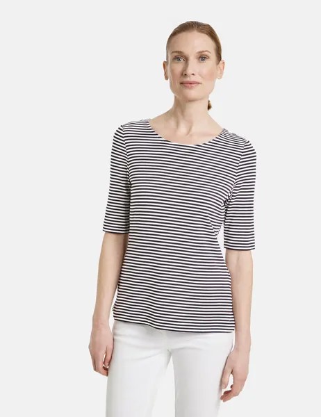 Футболка Gerry Weber 1/2 Arm, цвет Navy/Offwhite Stripes